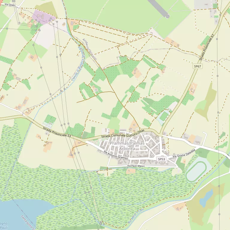 Mappa PALMAS ARBOREA