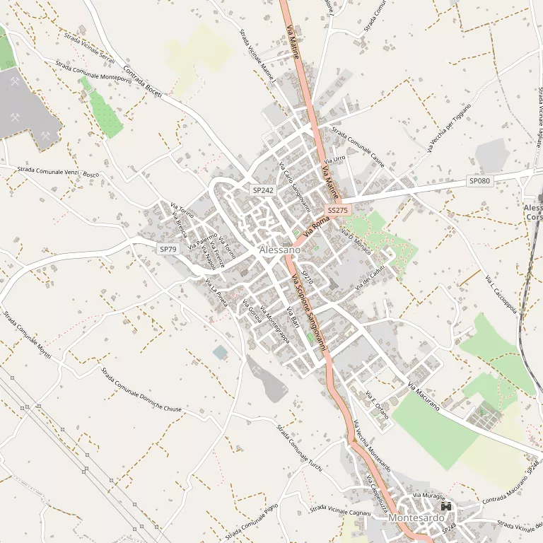 Mappa ALESSANO