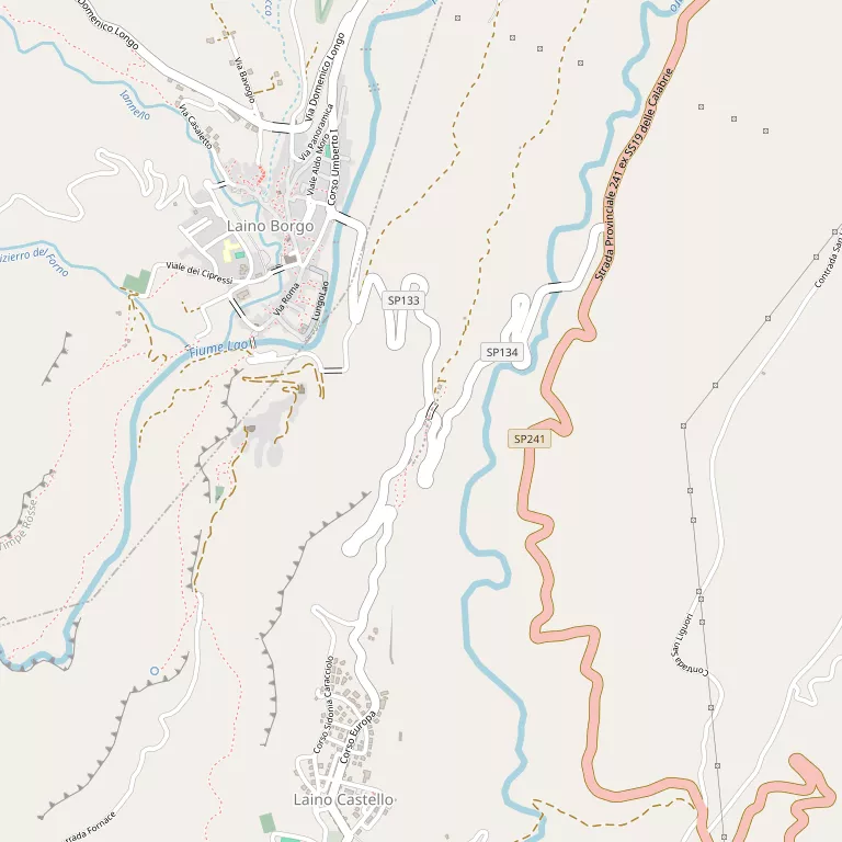 Mappa LAINO CASTELLO