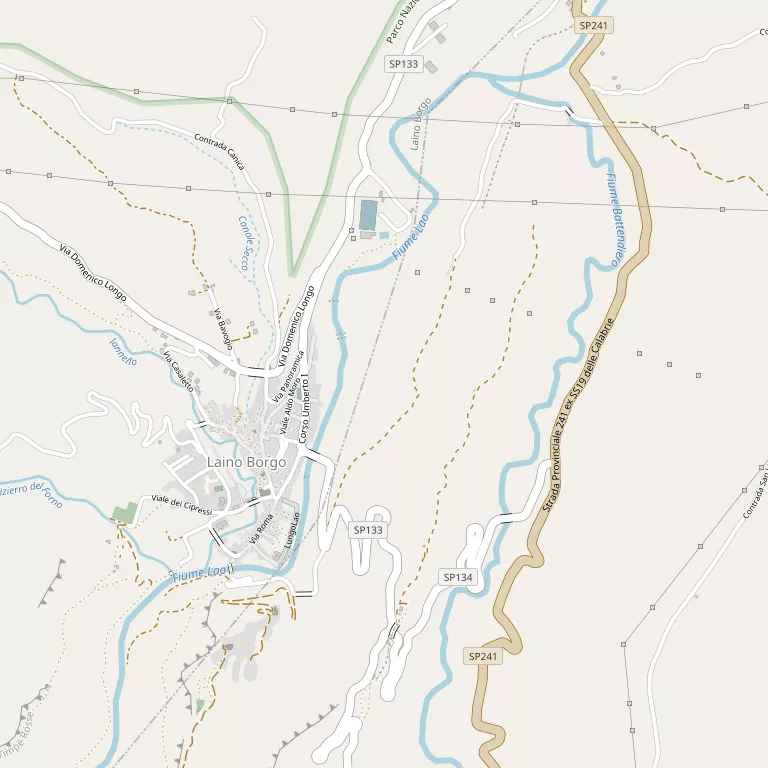 Mappa LAINO BORGO