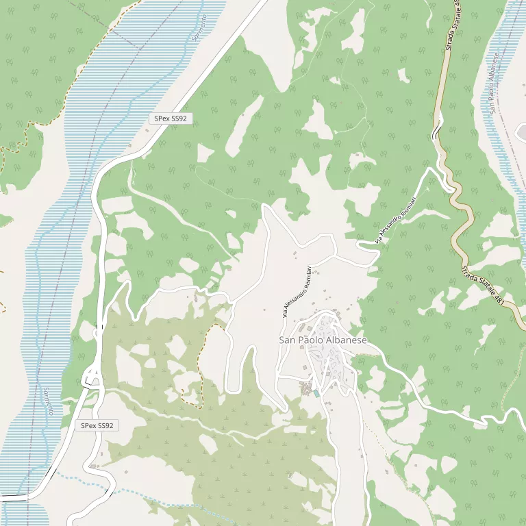 Mappa SAN PAOLO ALBANESE