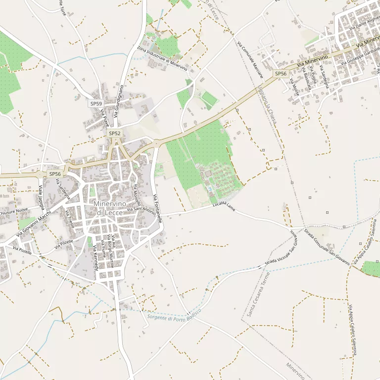 Mappa MINERVINO DI LECCE