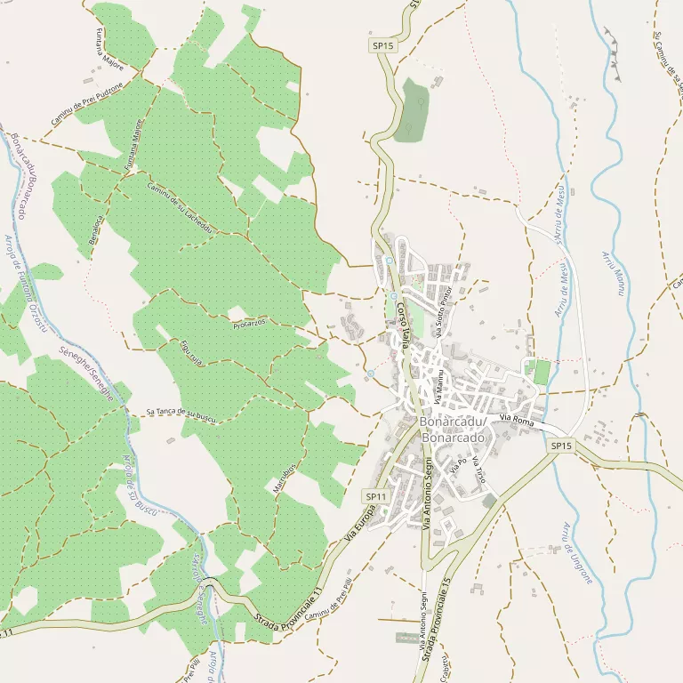 Mappa BONARCADO
