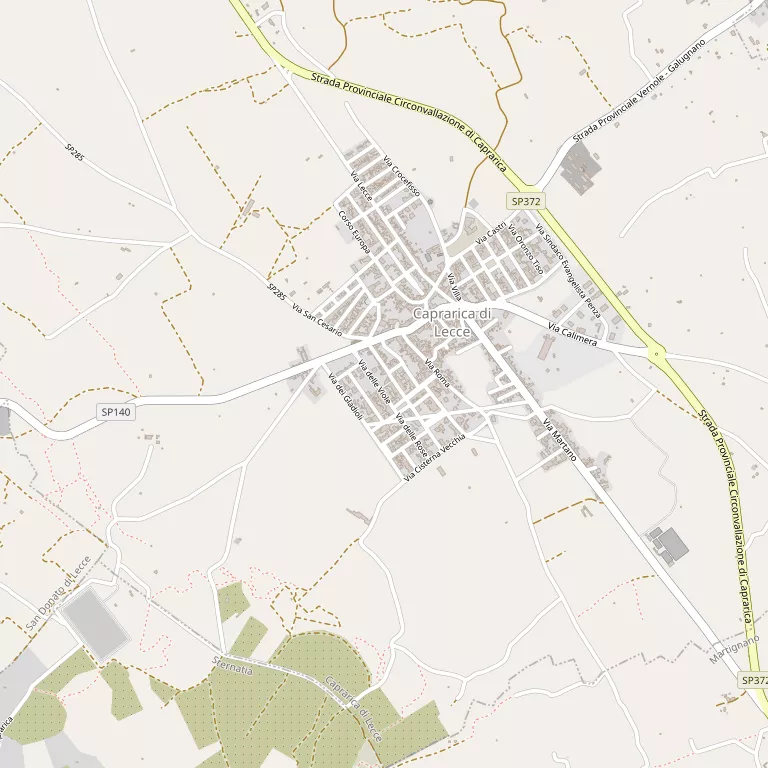 Mappa CAPRARICA DI LECCE