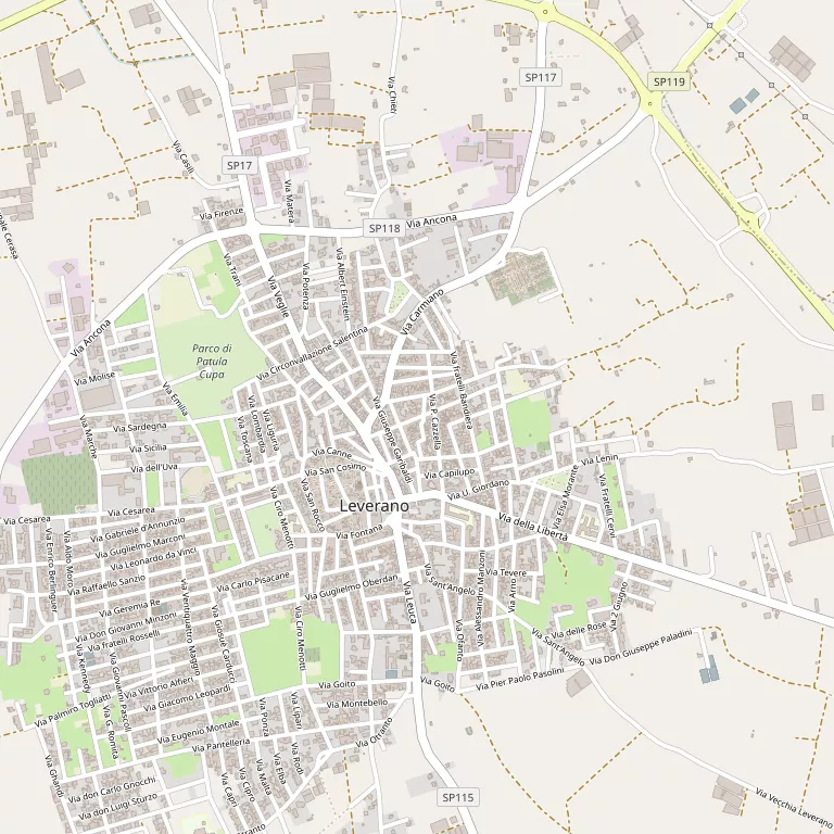 Mappa LEVERANO