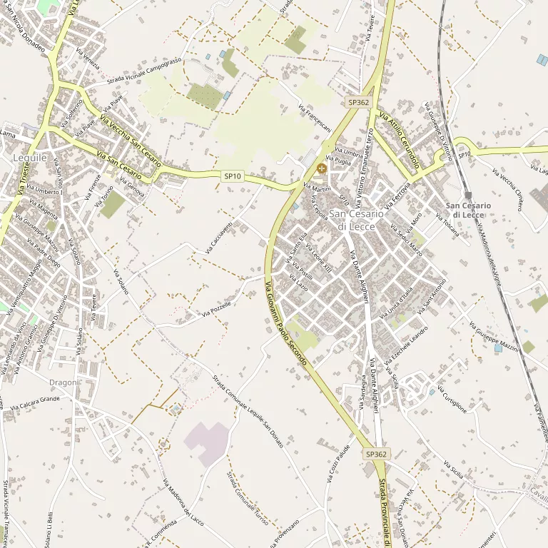 Mappa SAN CESARIO DI LECCE