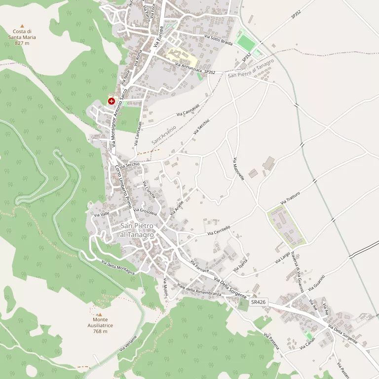 Mappa SAN PIETRO AL TANAGRO