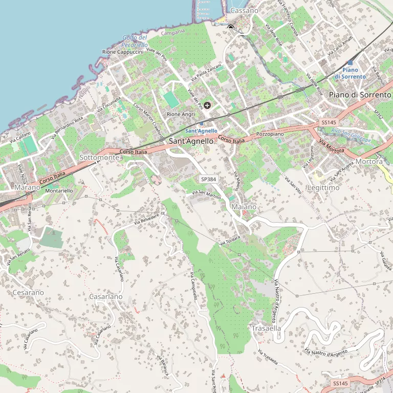 Mappa SANT'AGNELLO