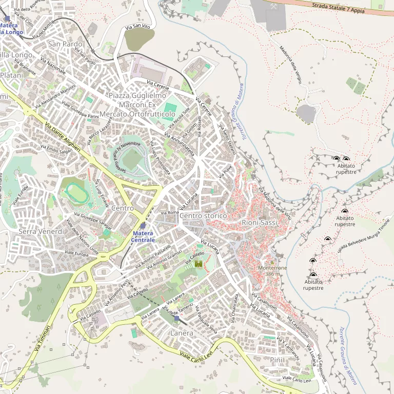 Mappa MATERA