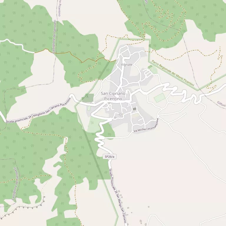 Mappa SAN CIPRIANO PICENTINO