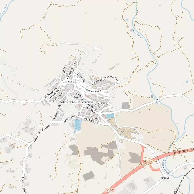 Mappa BERCHIDDA