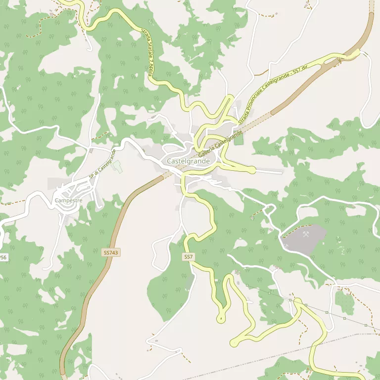 Mappa CASTELGRANDE