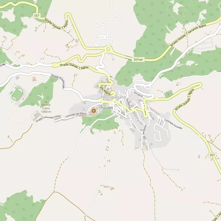 Mappa PESCOPAGANO