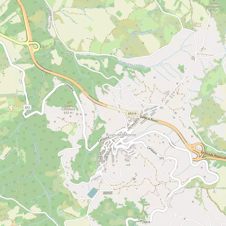 Mappa RUVO DEL MONTE