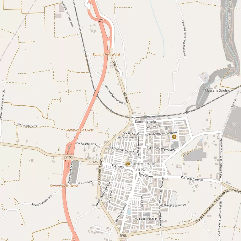Mappa SAMMICHELE DI BARI