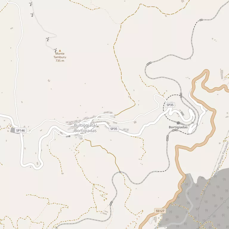 Mappa BORTIGIADAS