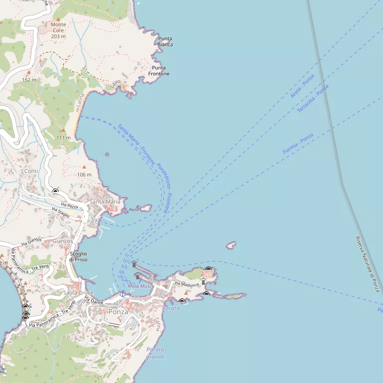 Mappa PONZA