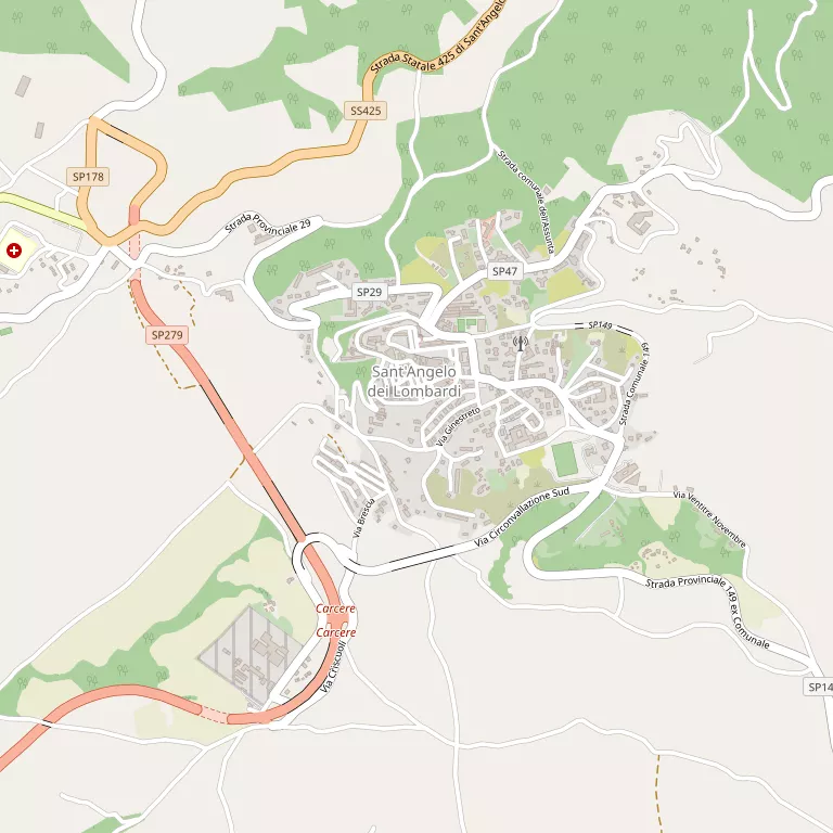 Mappa SANT'ANGELO DEI LOMBARDI