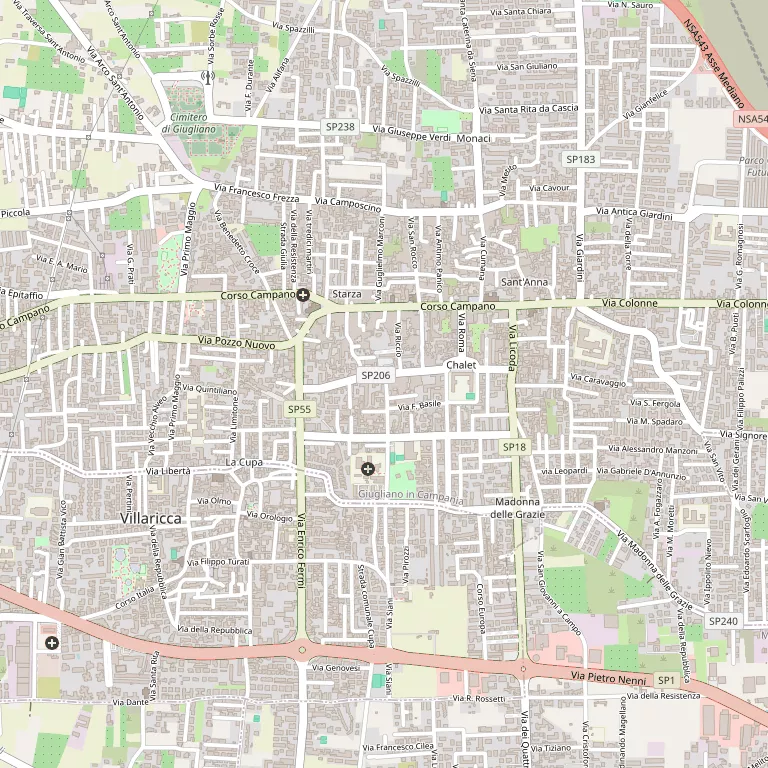 Mappa GIUGLIANO IN CAMPANIA