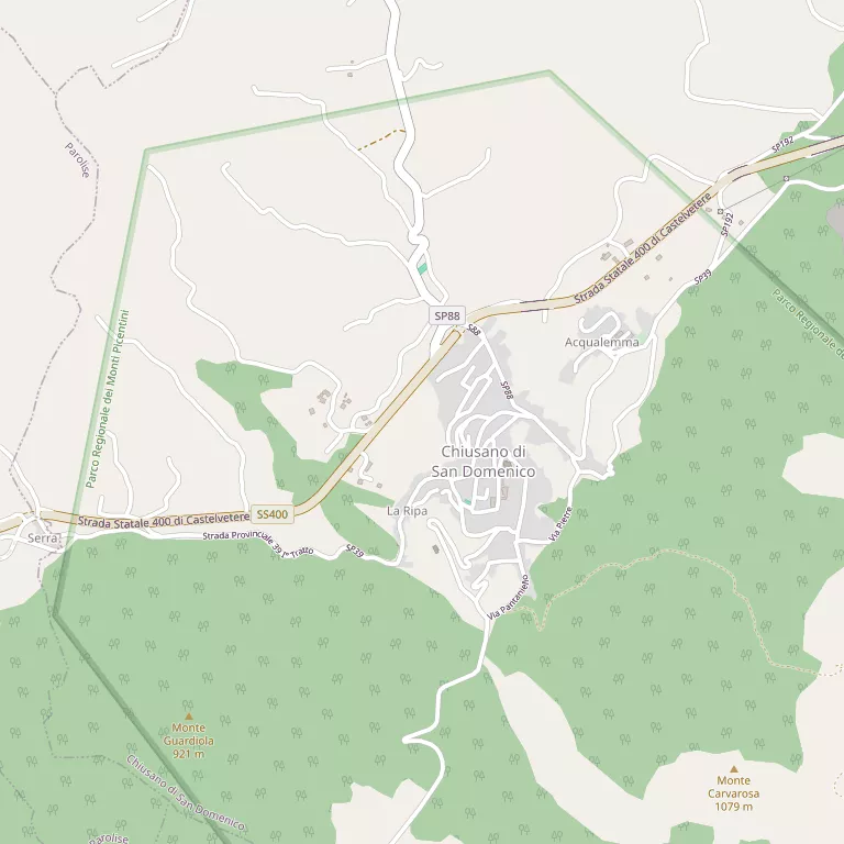 Mappa CHIUSANO DI SAN DOMENICO