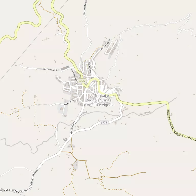 Mappa TRINITA' D'AGULTU E VIGNOLA