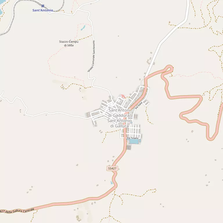 Mappa SANT'ANTONIO DI GALLURA