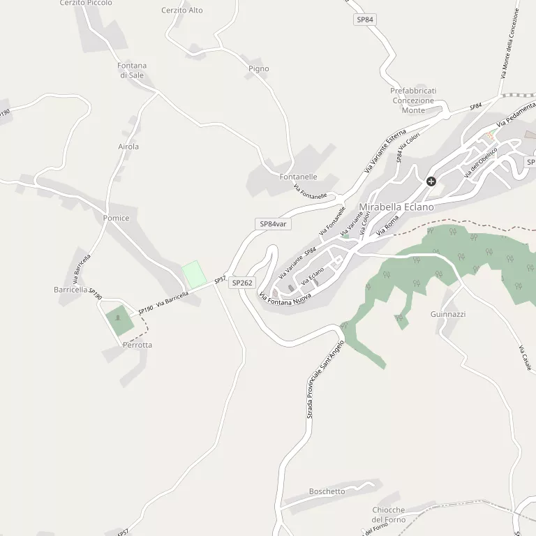 Mappa MIRABELLA ECLANO