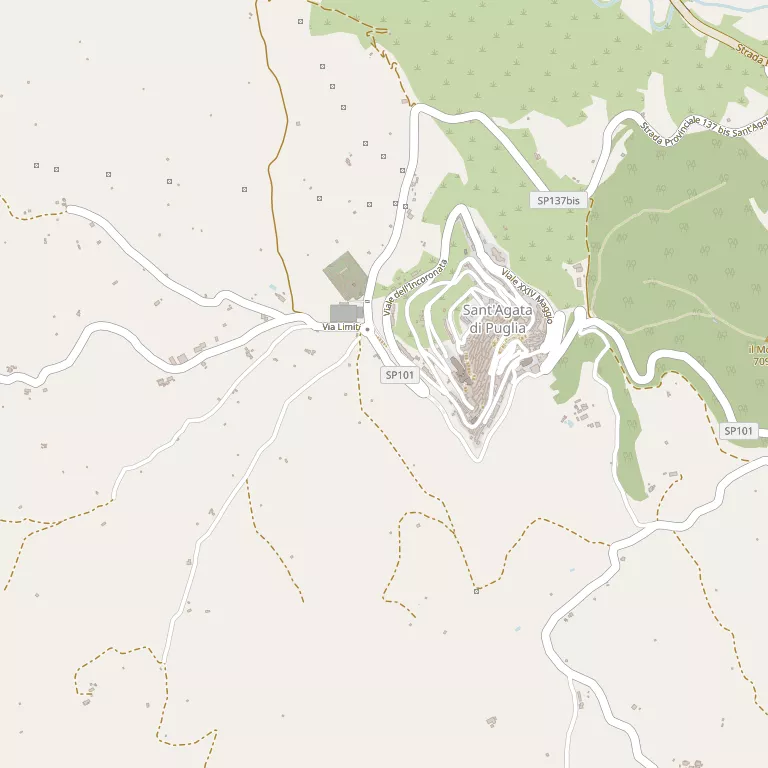 Mappa SANT'AGATA DI PUGLIA