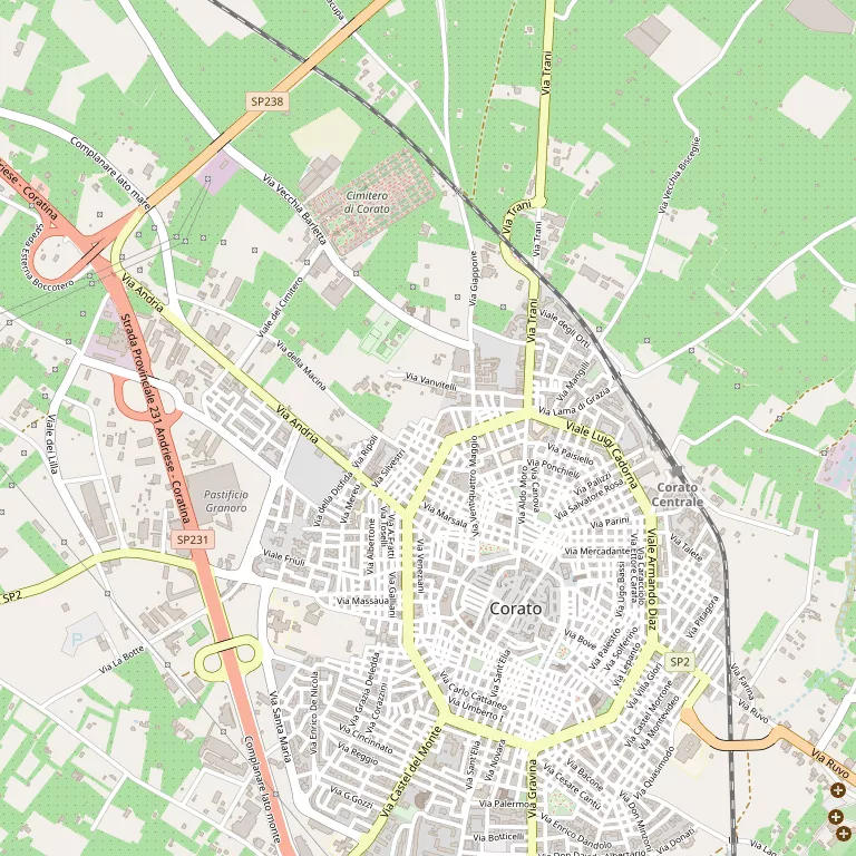 Mappa CORATO