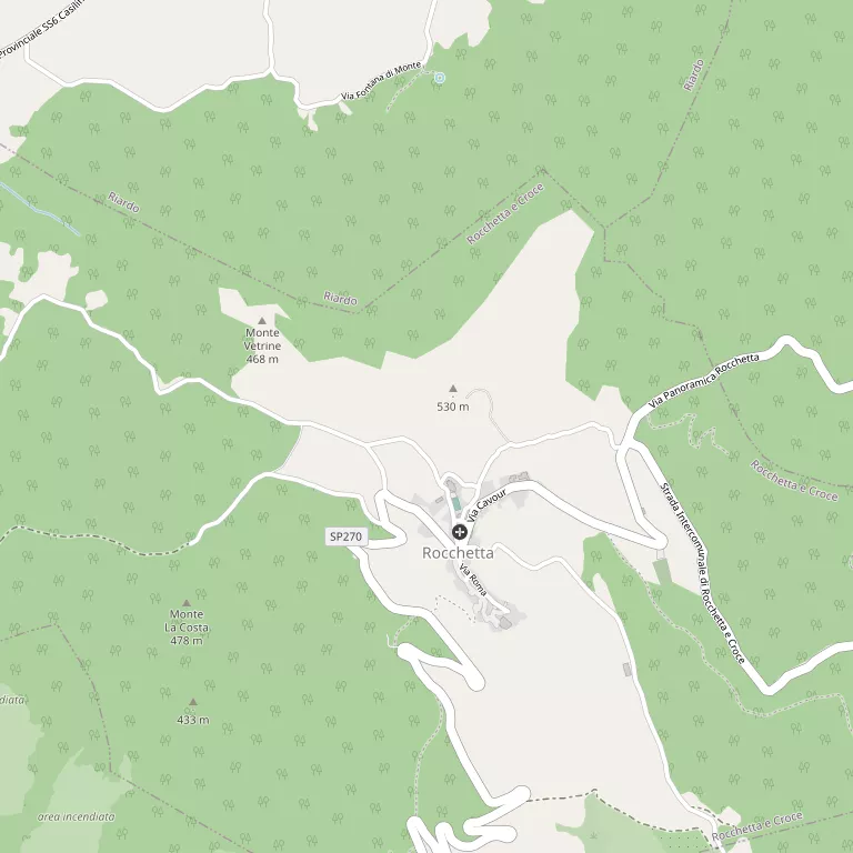 Mappa ROCCHETTA E CROCE
