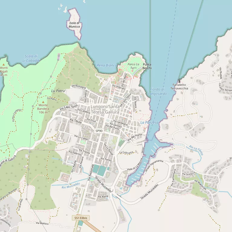 Mappa SANTA TERESA GALLURA