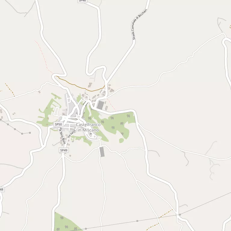 Mappa CASTELFRANCO IN MISCANO