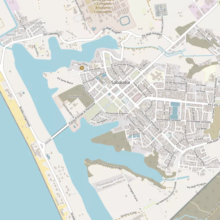Mappa SABAUDIA