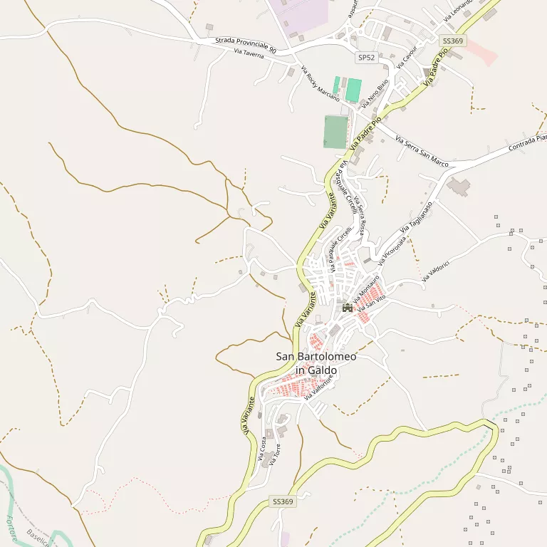 Mappa SAN BARTOLOMEO IN GALDO