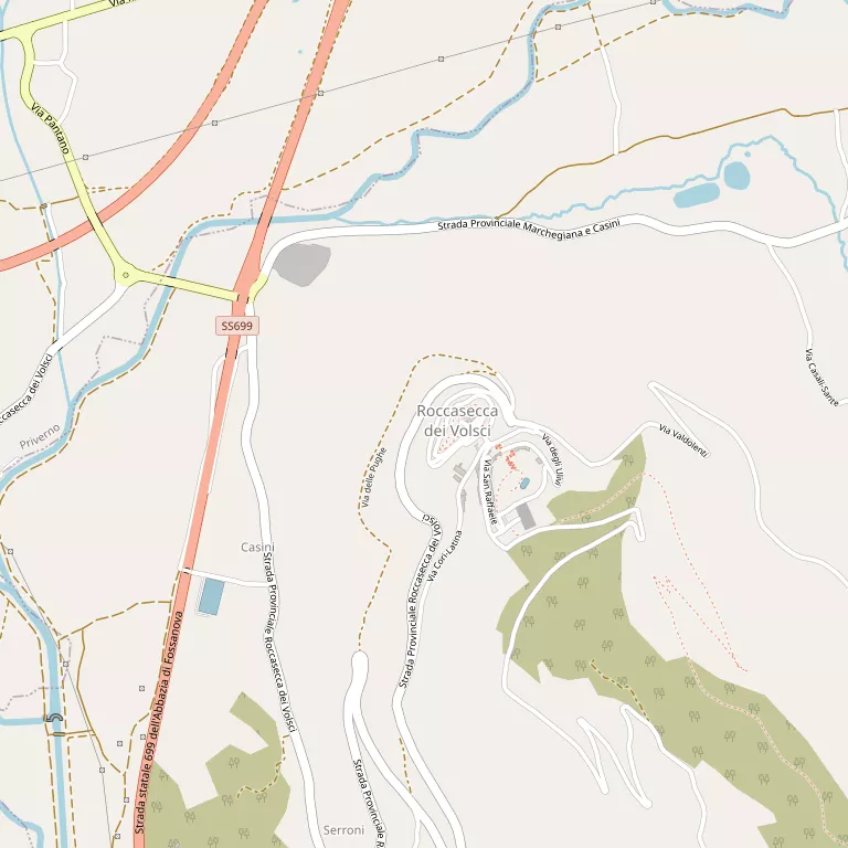 Mappa ROCCASECCA DEI VOLSCI