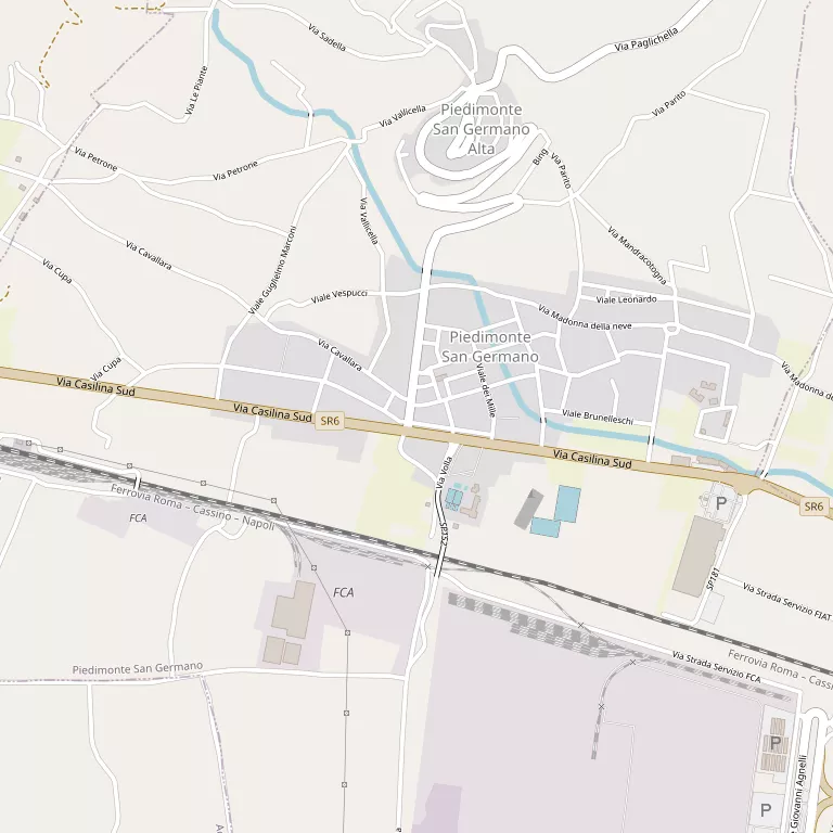 Mappa PIEDIMONTE SAN GERMANO