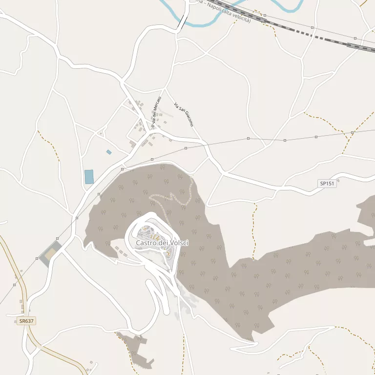 Mappa CASTRO DEI VOLSCI