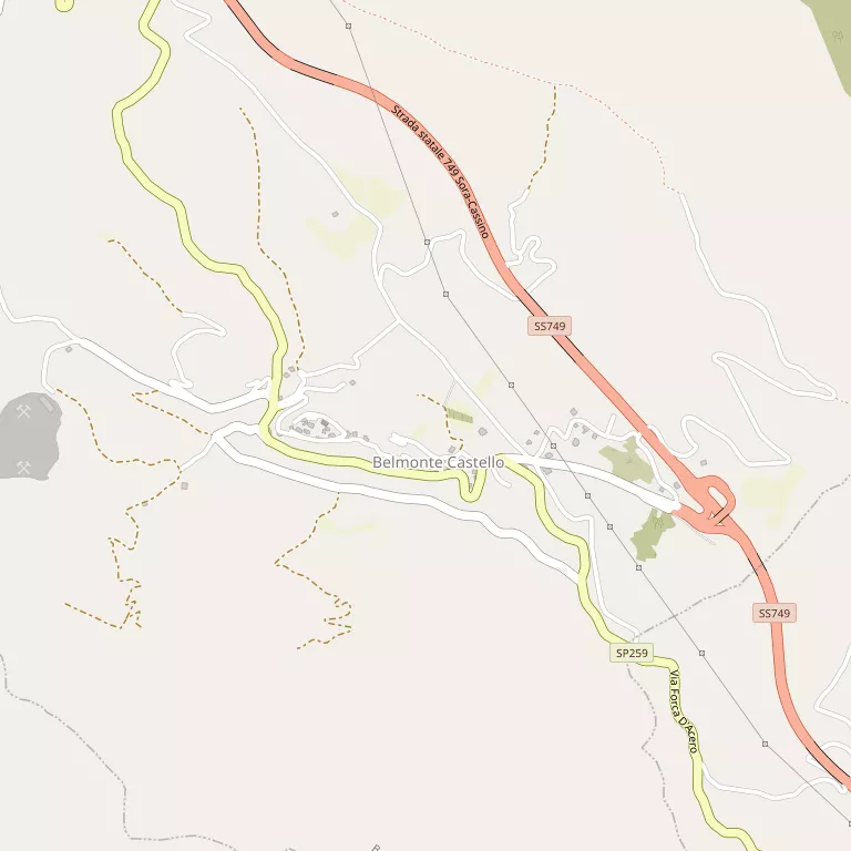 Mappa BELMONTE CASTELLO