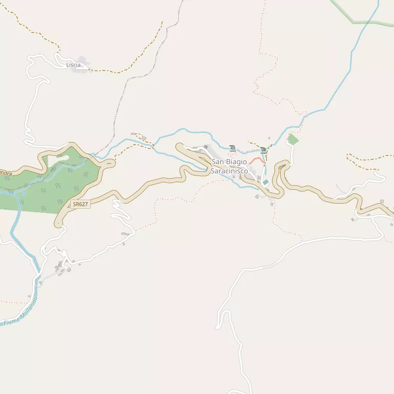 Mappa SAN BIAGIO SARACINISCO