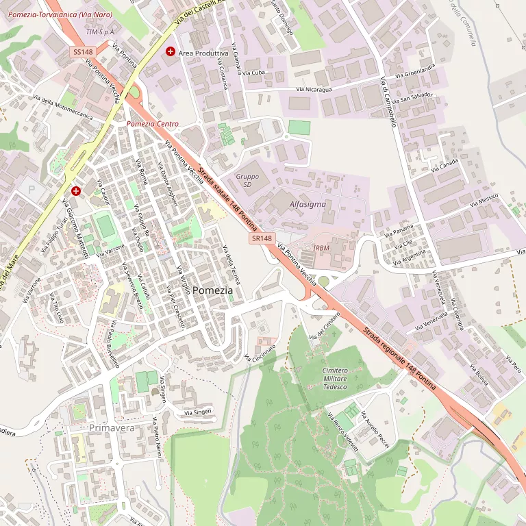 Mappa POMEZIA