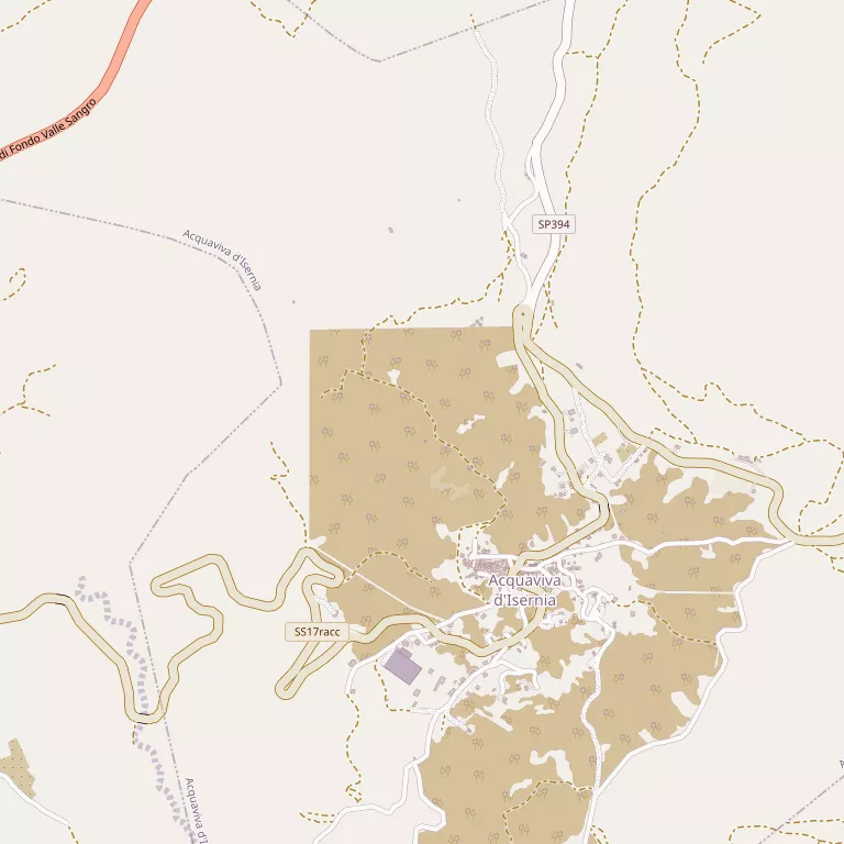 Mappa ACQUAVIVA D'ISERNIA