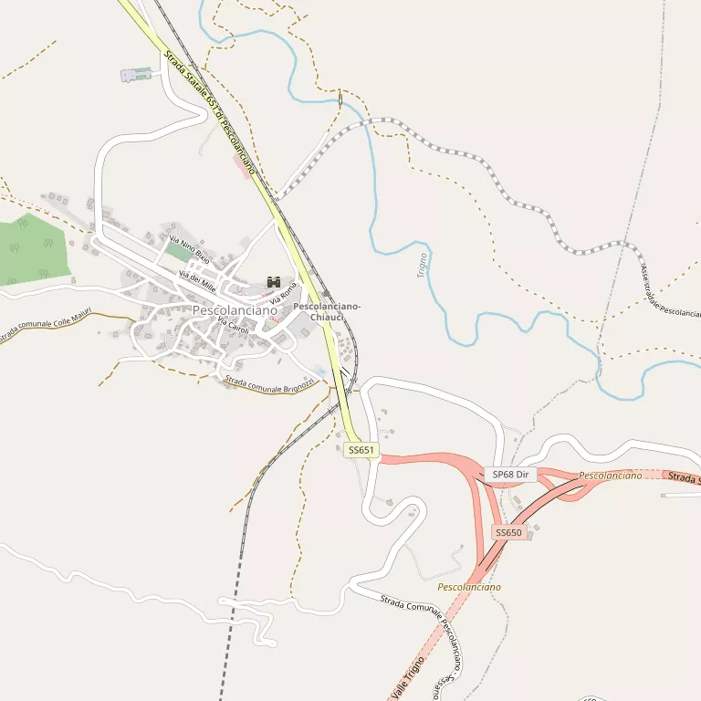 Mappa PESCOLANCIANO