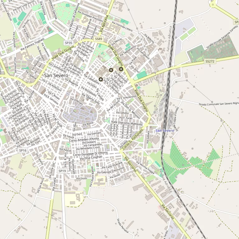 Mappa SAN SEVERO