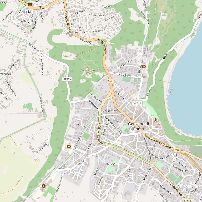Mappa GENZANO DI ROMA