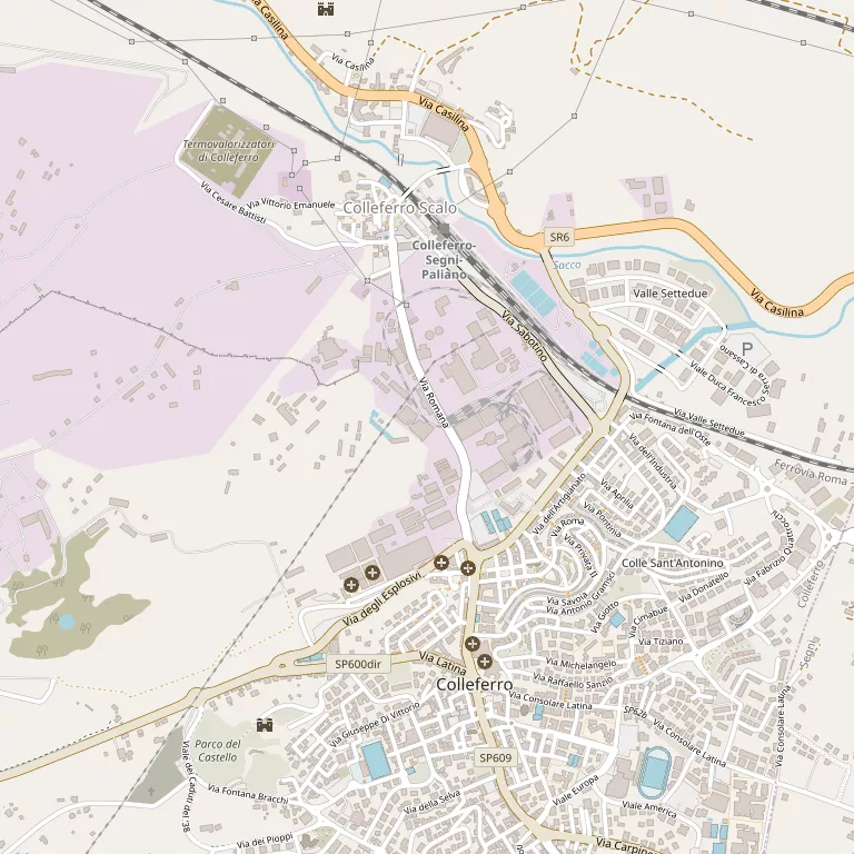Mappa COLLEFERRO