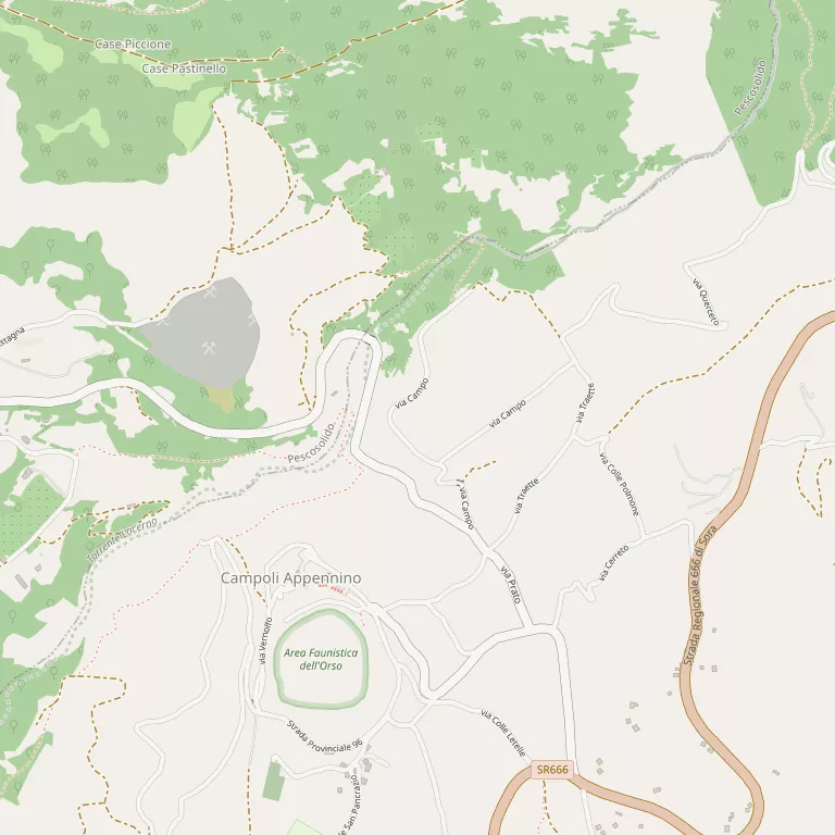 Mappa CAMPOLI APPENNINO