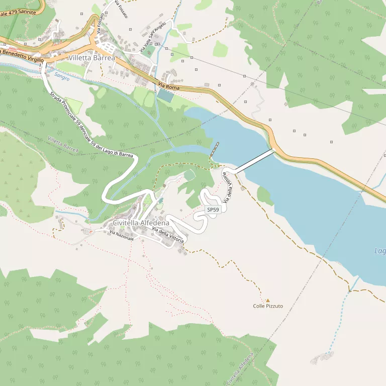 Mappa CIVITELLA ALFEDENA