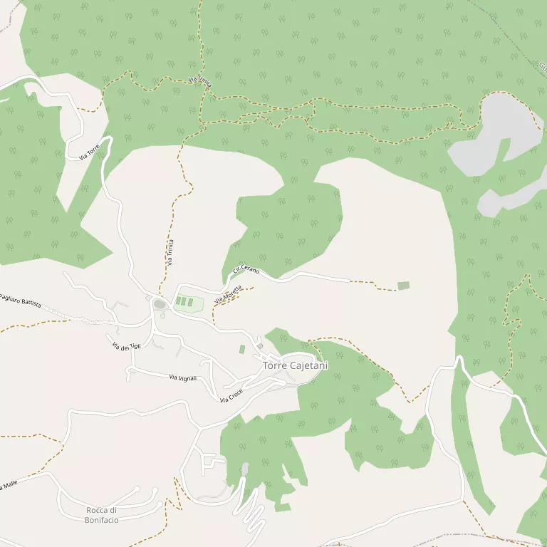 Mappa TORRE CAJETANI