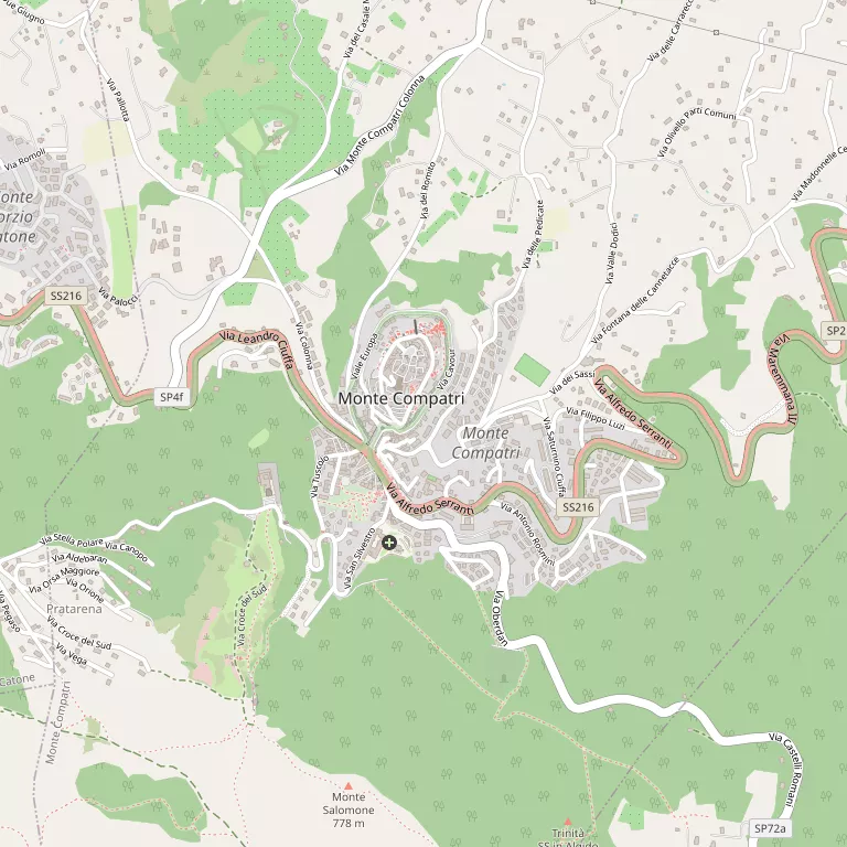 Mappa MONTE COMPATRI
