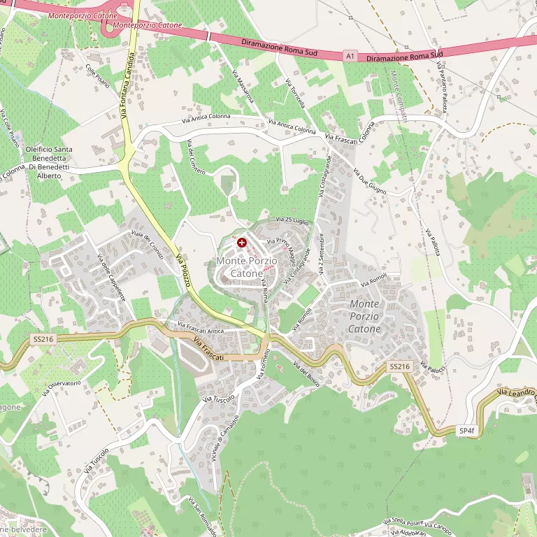 Mappa MONTE PORZIO CATONE